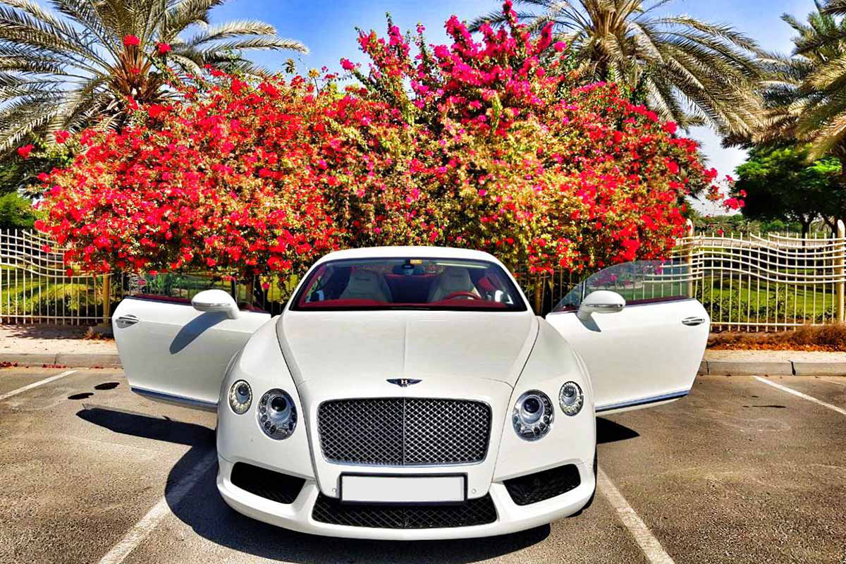 Rent a car with driver in dubai Bentley Gt